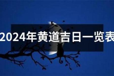 2024年正月黄道吉日