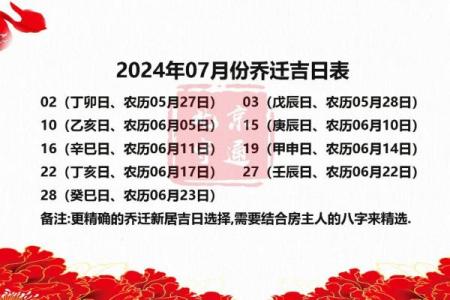 2024年最佳的乔迁吉日(2024年适合搬家的日子)
