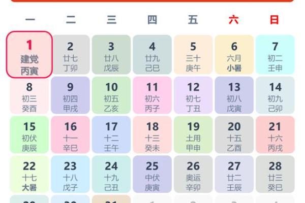 7月份黄道吉日有哪几天(7月是什么意思)