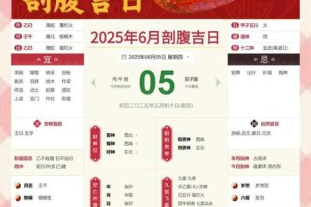 2025年7月剖腹产择吉日历