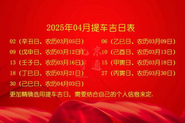 2025年7月份提车吉日