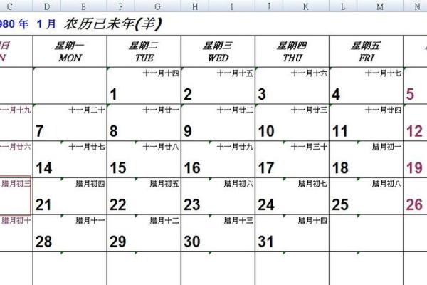 1978年12月29日农历是多少 1978年12月29日农历表