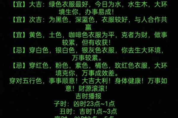 今日五行穿衣吉时查询与生肖搭配建议，不看后悔