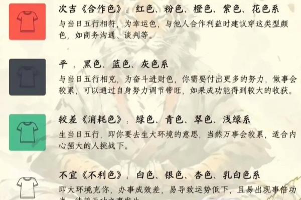 今日五行穿衣颜色大吉2025年10月1日不得不知