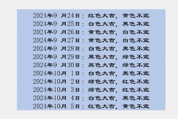 2025年9月23日穿衣颜色每日五行搭配进来教你