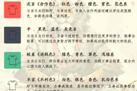 今日五行穿衣颜色大吉2025年10月1日不得不知