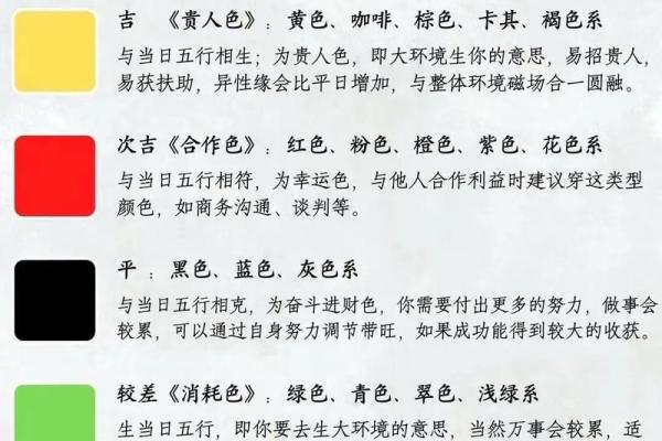 2025年10月17日穿衣颜色每日五行搭配请收藏好，随时都可能会用到
