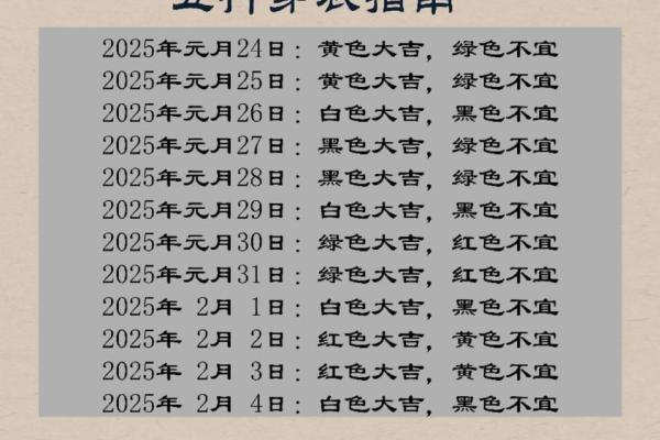 2025年9月25日五行穿衣每日指南小妙招