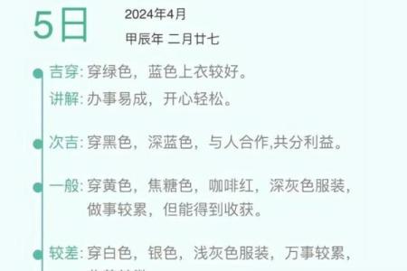 2025年10月24日五行穿衣每日指南一分钟学会