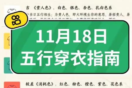 2025年11月17日穿衣颜色五行搭配大家赶紧看过来