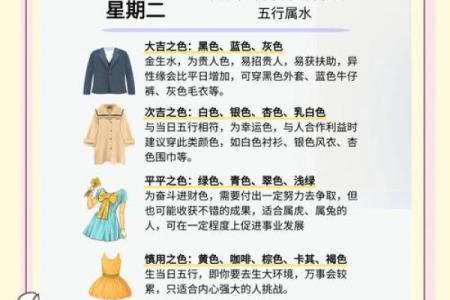 穿衣颜色2025年11月10日五行搭配图解过程