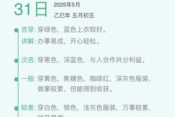2025年12月5日五行穿衣指南看完些你就懂了
