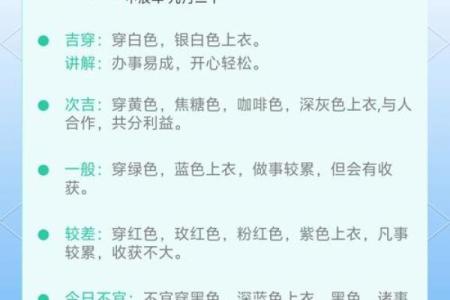 2025年10月4日五行穿衣搭配每日指南有哪些妙招？