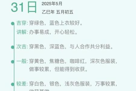 2025年12月5日五行穿衣指南看完些你就懂了