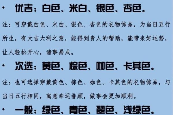 穿衣颜色2025年11月27日五行搭配篇经验带你了解