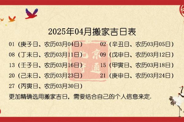 2025年农历十一月搬家吉日(2025年农历十一月搬家吉日有哪几天)