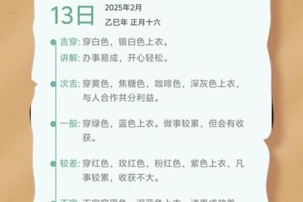 2025年12月21日五行穿衣必备小秘招
