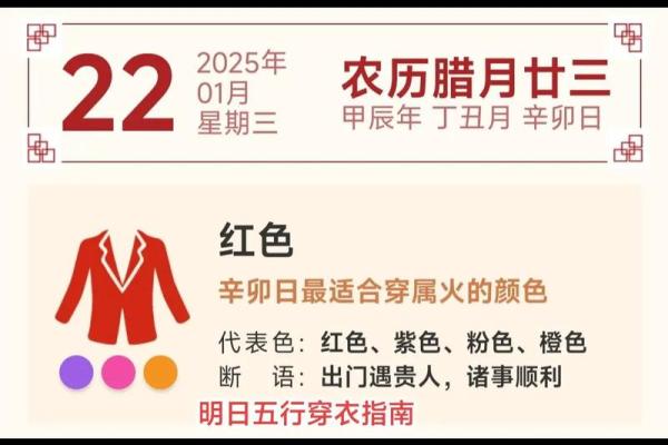 2025年11月22日穿衣颜色五行搭配知识点简单好记