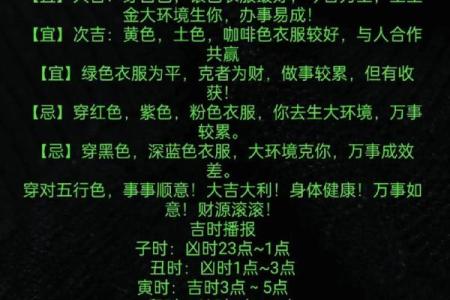 今日五行穿衣颜色大吉2025年11月24日值得了解