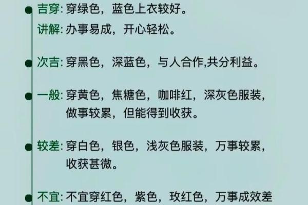 2025年11月3日穿衣颜色五行搭配篇文章一次说清