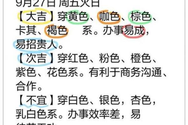 2025年9月19日五行穿衣搭配每日指南想问下：