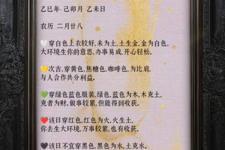 2022年五行穿衣每日指南如何根据生辰选择衣服颜色，3分钟速成