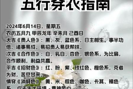 2025年10月14日五行穿衣每日分享干货,轻松拿捏