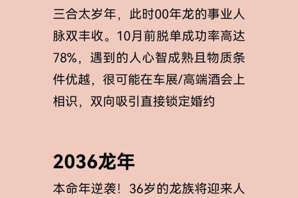 2000年出生的属龙女性在婚姻运势上需要注意哪些关键时间点