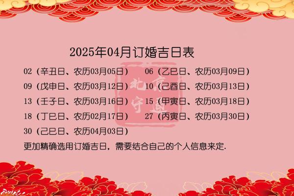 2025年12月订婚吉日查询，哪些日期最适合举办订婚仪式？