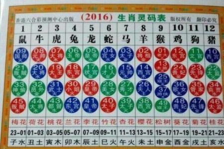 2024年最新十二生肖号码表完整版高清图片免费下载