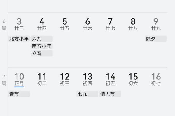 2007年农历阳历对照表完整版查询与转换方法