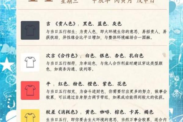 五行穿衣每日指南2023年9月2日 2023年9月2日五行穿衣颜色宜忌