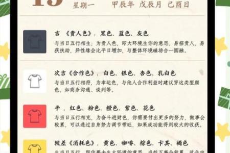 今日五行穿衣搭配每日指南 今日五行穿衣颜色运势查询