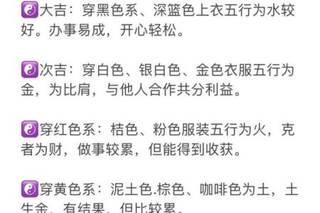 五行穿衣今日运势 五行穿衣每日幸运色查询