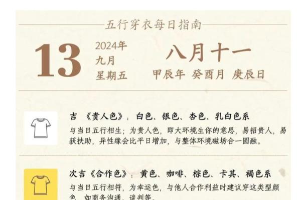 2022年9月9日五行穿衣指南 2022年9月9日穿什么颜色最吉利