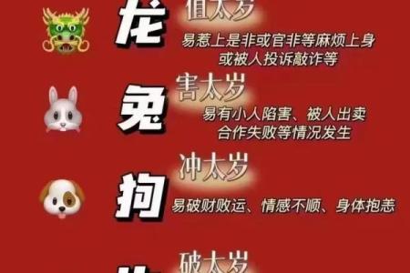 2024龙年哪些生肖犯太岁，具体冲太岁害太岁如何区分和应对？