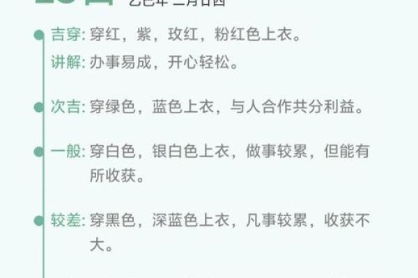 五行穿衣每日指南2023年3月6日 2023年3月6日五行穿衣颜色查询