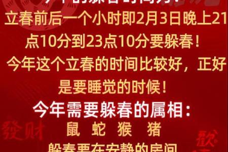 2023年躲春的具体时间是什么时候，需要提前多久准备？