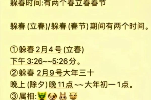 2024年躲春具体时间和正确方法步骤详解