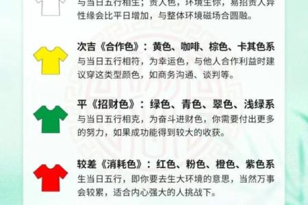 每日五行穿衣 今日五行穿衣颜色指南