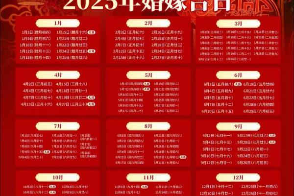 2025年10月结婚好日子一览表(2025年哪一天适合结婚)