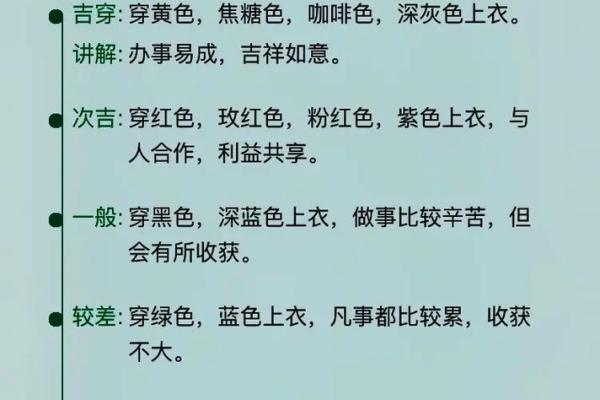 五行穿衣指南图片 今日五行旺运穿衣颜色搭配图