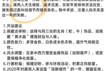 2025年属鸡人的幸运颜色和数字是什么？如何提升运势