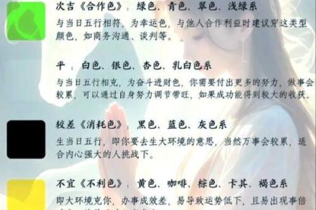 五行穿衣每日指南2023.7.19 2023年7月19日五行穿衣颜色指南