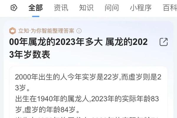属龙的人在2025年实际年龄是多少岁怎么计算