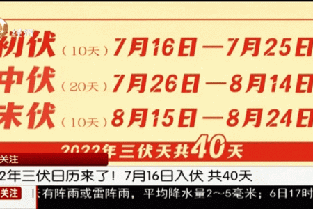 2021年数伏具体从哪一天开始计算？