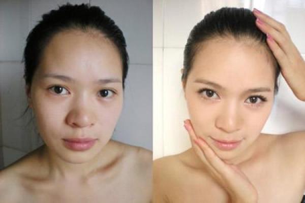 这些生肖女妆前妆后就是两张脸 十二生肖素颜化妆对比图