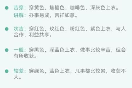 2025年10月29日穿衣颜色每日五行搭配推荐