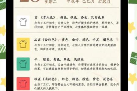 2025年12月29日穿衣颜色五行搭配想问下：