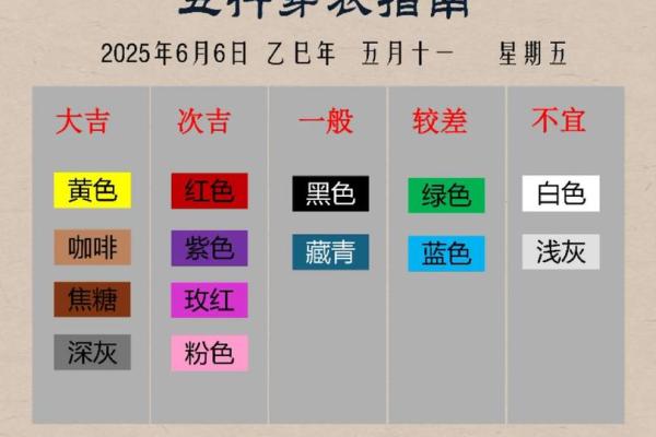 五行穿衣今日颜色2025年9月7日你了解嘛